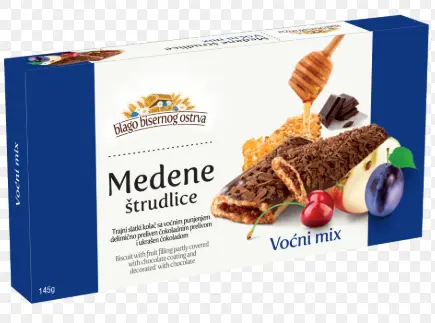 Strudlice Medene Honey Mix Fruit Chocolate 145 g