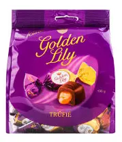 Konti Trüfye Altın Zambak Çikolata Kaplamalı Şekerler 190 g