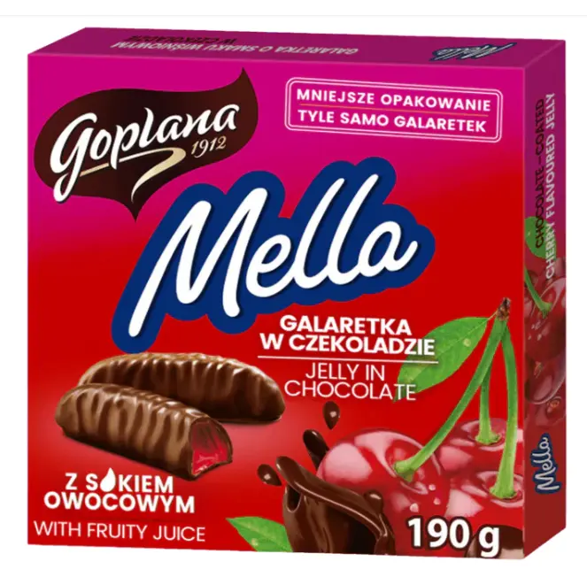 Goplana Mella Kirsch Gelee Schokolade 190 g
