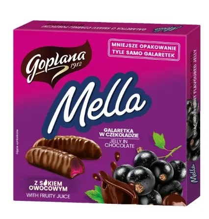 Goplana Mella Schwarze Johannisbeere Schokolade 190 g