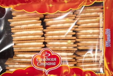 Sladkaya Strana Sandwich Kekse mit Cremefüllung 330 g