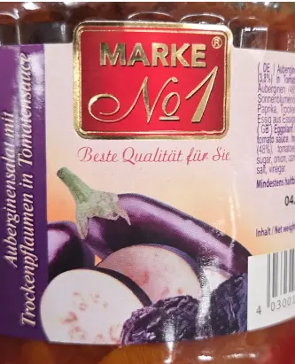 Marke No.1 Güneşte Kurutulmuş Domatesli Patlıcan Mezesi 680 g