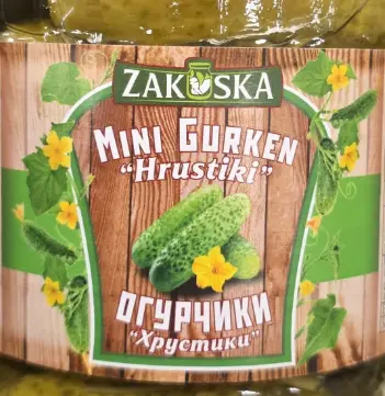 Zakuska Mini Crunchy Pickles 670 g