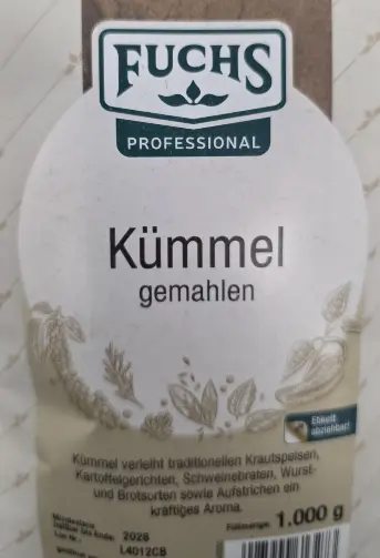 Fuchs Professional Kümmel Gemahlen 1000 g