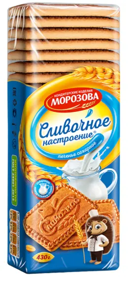 Morozova Slivochnoye Nastroeniye Tereyağlı Bisküvi 430 g