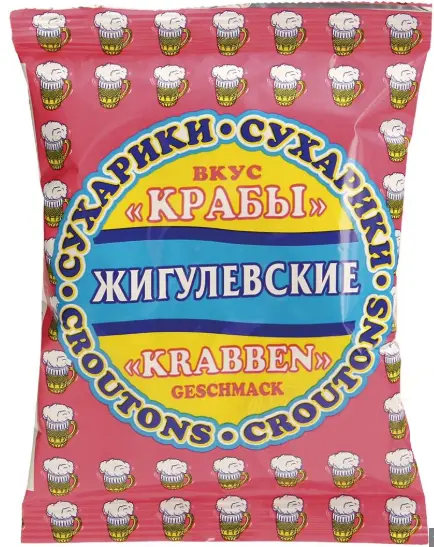 Zhigulevskie Ekmek Krutonları Yengeç Aromalı 50 g