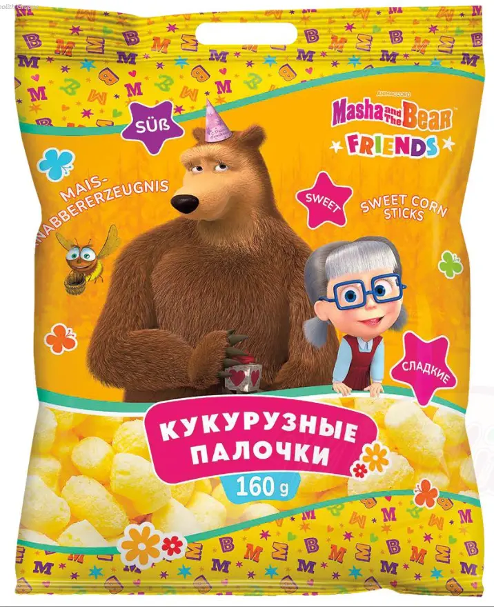 Masha and the Bear Sweet Corn Sticks 160 g