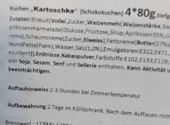 Kartoshka Çikolatalı Kek 4 x 80 g