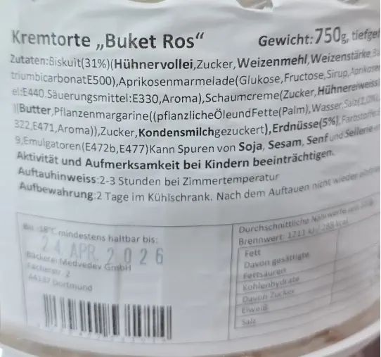 Kremalı Pasta Buket Ros 750 g