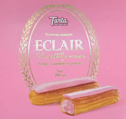 Tarta Eclair with Raspberry Cream 250 g