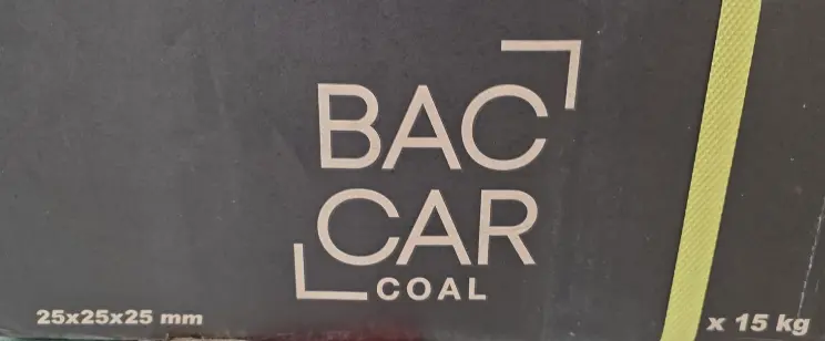 Baccar Hookah Charcoal 25 mm 15 kg