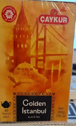 Çaykur Golden Istanbul Black Tea 40 Teapot Bags 200 g