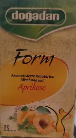 Dogadan Form Apricot Herbal Tea 20 Tea Bags