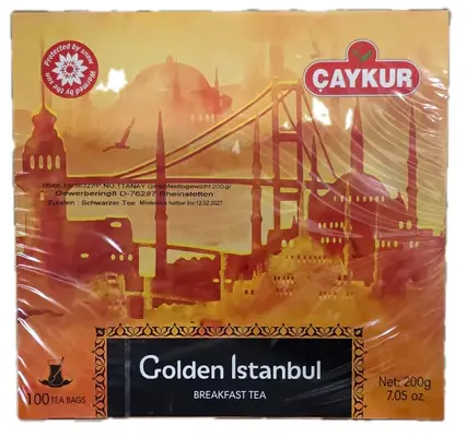 Çaykur Golden Istanbul Breakfast Tea 100 Tea Bags 200 g