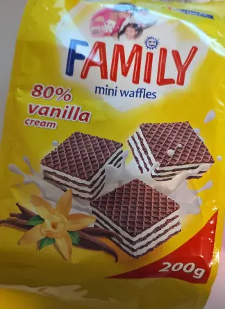 Family Mini Waffles Vanilla Cream 200 g