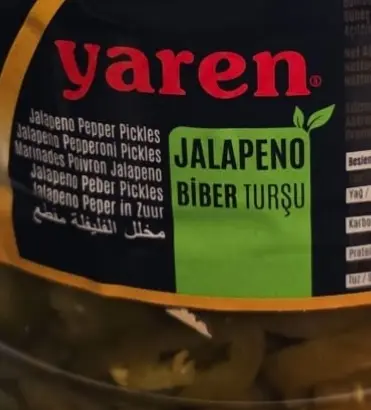 Yaren Jalapeno Pepper Pickles 2850 g