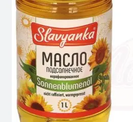 Slavyanka Sonnenblumenöl Nicht Raffiniert 1 l