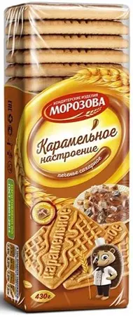 Morozova Karamel Aromalı Şekerli Bisküvi 430 g