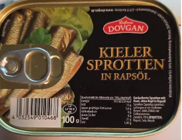 Dovgan Kieler Sprats In Rapeseed Oil 100 g