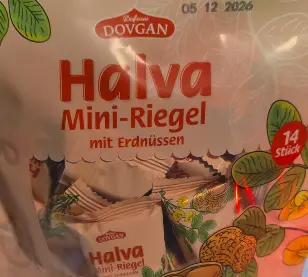 Dovgan Halva Mini Bars With Peanuts 200 g