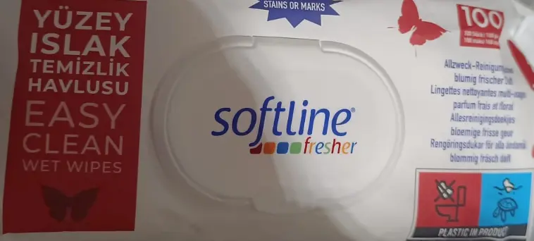 Softline Floral Fresh Wet Cleaning Wipes 100 pcs