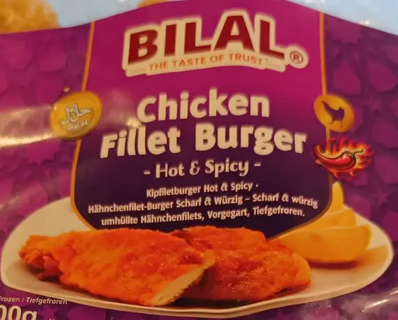 Bilal Chicken Fillet Burger Hot & Spicy 1000 g