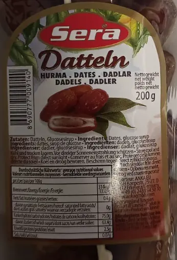 Sera Datteln 200 g