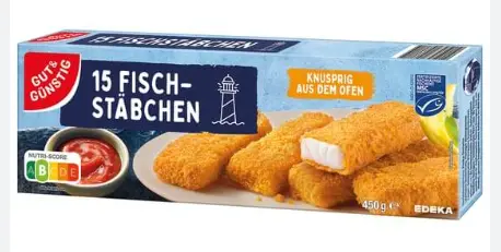 G&G Fish Fingers MSC 15 pcs 450 g