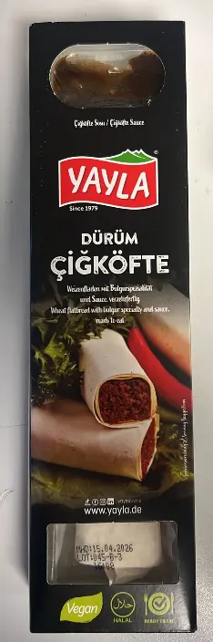 Yayla Cig köfte Dürüm 180 g