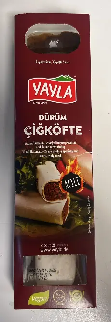 Yayla Spicy Çiğ Köfte Wrap 180 g