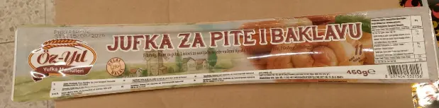 Öz Yıl Baklava Phyllo Dough 450gr