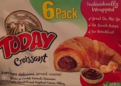 Today Çikolatalı Fındık Kremalı Kruvasan 6 lı
