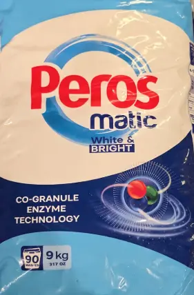 Peros Matic White & Bright Laundry Detergent 9 kg