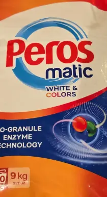 Peros Matic White & Colors Laundry Detergent 9 kg
