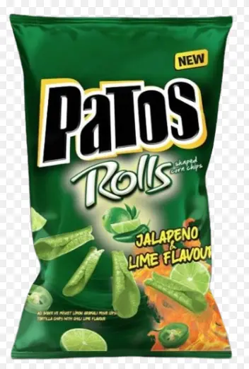 Patos Rolls Jalapeno Lime Chips 90 g