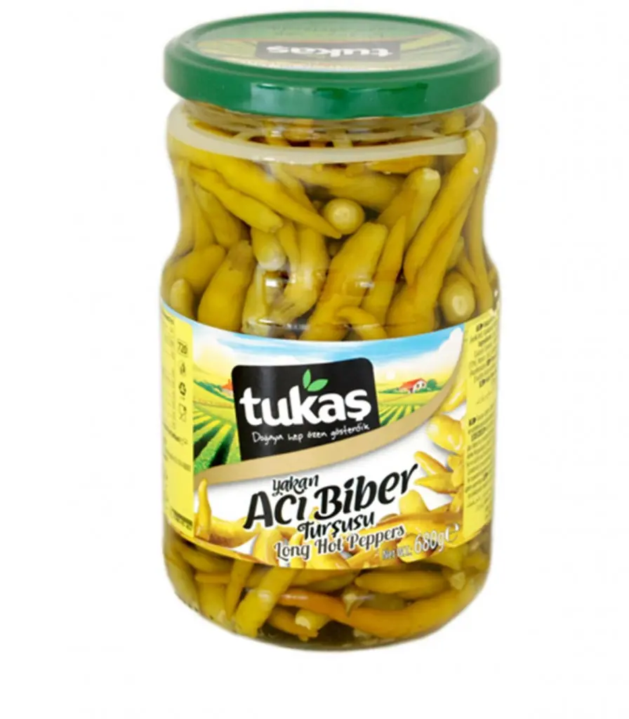 Tukaş Scharfe Pfeffer Einlegegurken 680 g