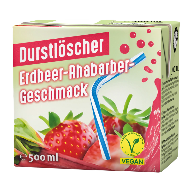 Durstlöscher Erdbeer-Rhabarber 500 ml