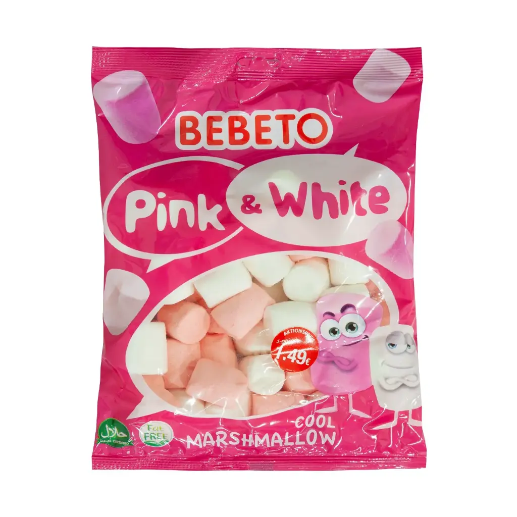 Bebeto Pink & White Marshmallow 250 g
