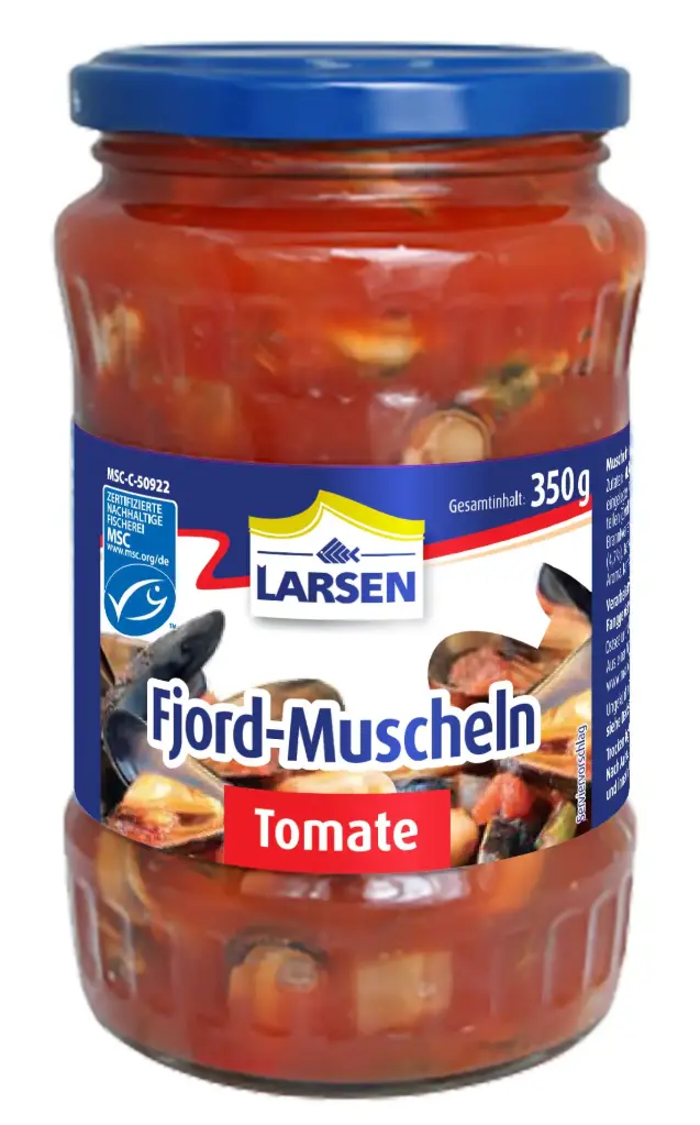 Larsen Domates Soslu Fiyort Midyesi MSC 350 g