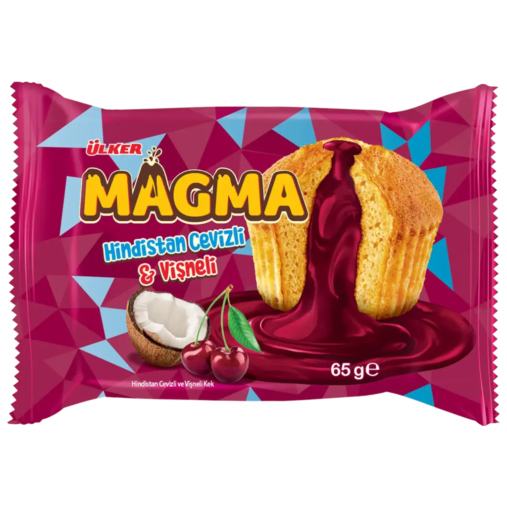 Ülker Dankek Magma Coconut and Sour Cherry Cake 65 g
