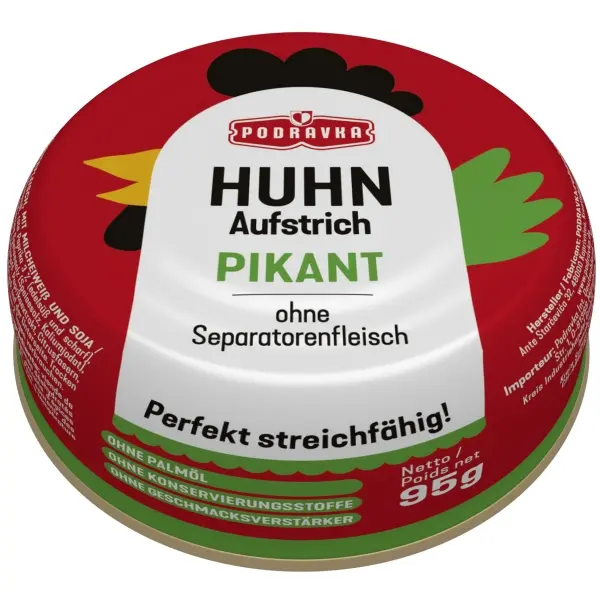 Podravka Brotaufstrich aus Hühnerfleisch pikant 95 g