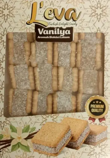 [GSAL1027131093] L’eva Vanilla Flavoured Biscuit Turkish Delight 350 g