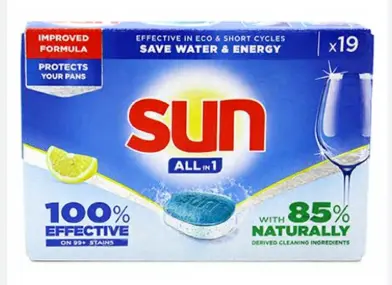 [GSAL101812064] Sun All in 1 Dishwasher Tablets 19 pcs 313,5 g
