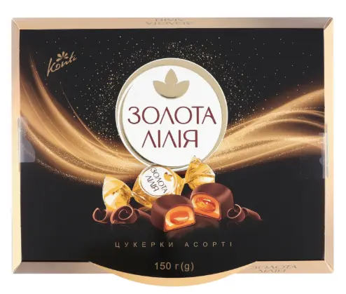 [GSAL1027131131] Konti Goldene Lilie Pralinen Sortiment 150 g