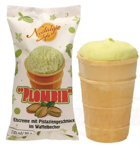 [GSAL102015208] Plombir Külahda Antep Fıstıklı Dondurma 130 ml