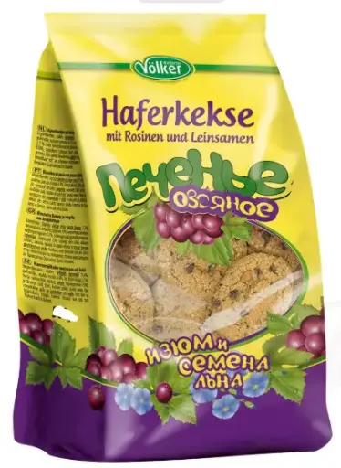 [GSAL102710796] Völker Haferkekse mit Rosinen und Leinsamen
