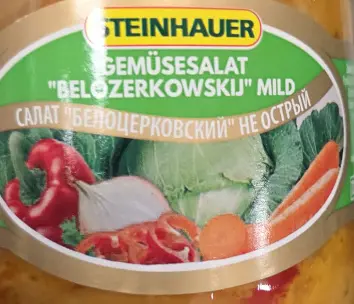 [GSAL1012101505] Steinhauer Gemusesalat Belotserkovskiy Mild 720 ml 660 g