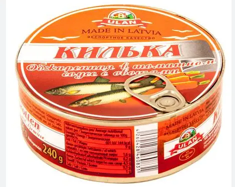 [GSAL1012101366] Ulan Sprotten in Tomatensauce mit Gemuese 240 g