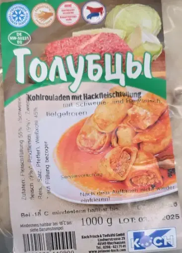 [GSAL102013324] Golubtsy Kohlrouladen mit Schweine- und Rindfleisch 1000 g