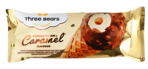 [GSAL102015214] Three Bears Vanilla Ice Cream with Caramel Flavour 70 g